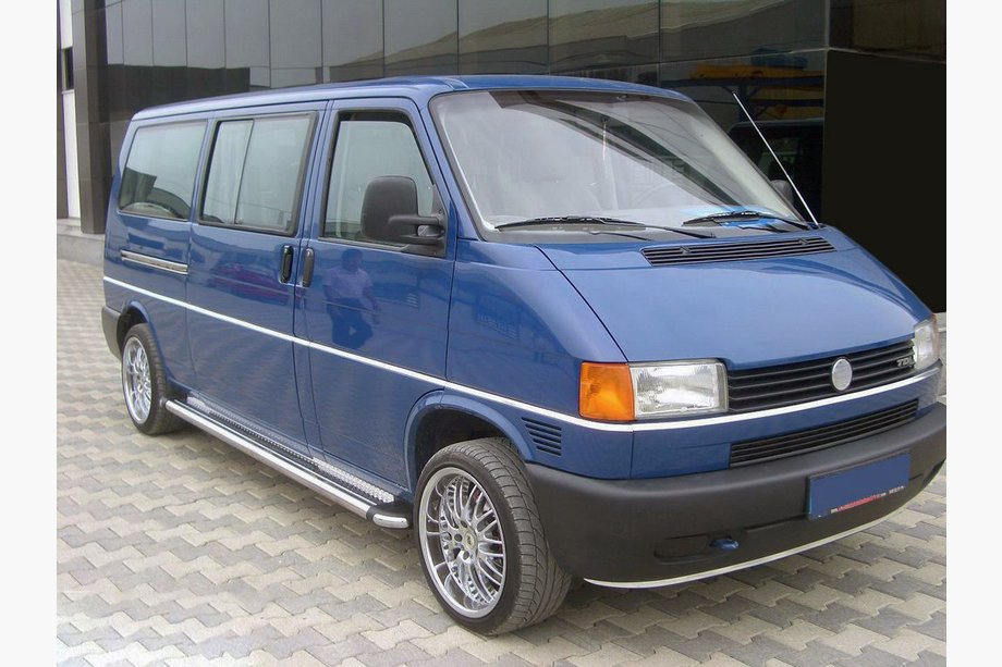 Volkswagen T4 Transporter 1990–2003 Sivuporrasputket KB002 Ø60 mm (2 kpl, ruostumaton teräs) Image