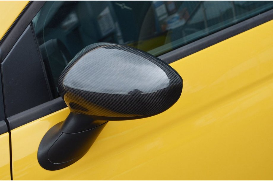 Fiat 500/500L 2013–2022 Sivupeilien kuoret 2007-2015 (2 kpl, aitoa hiilikuitua) Image