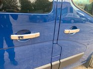 Renault Trafic 2015– Kromiset ovenkahvan suojakuoret (4 kpl) 1 reikä, Carmos - kromattu muovi kuva 1