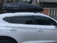 Hyundai Tucson TL 2016–2021 Ikkunatuulisuojat kromilistalla (6 kpl, Niken) kuva 1