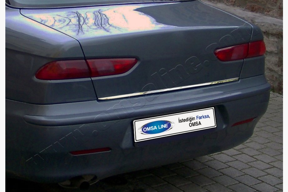 Alfa Romeo 156 1997–2007 Takalukun reunalista (ruostumaton teräs) Image