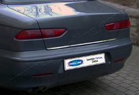 Alfa Romeo 156 1997–2007 Takalukun reunalista (ruostumaton teräs) kuva 1
