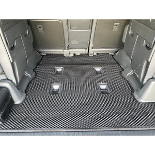 Tavaratilan matto 2 kpl (EVA, 7-paikkainen, musta) Lexus LX570/450d 2008–2022 kuva 1