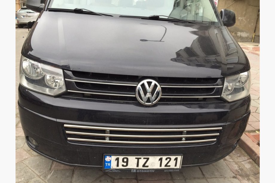Volkswagen T5 2010–2015 Yksiosainen puskuriritilä, ruostumaton teräs Image