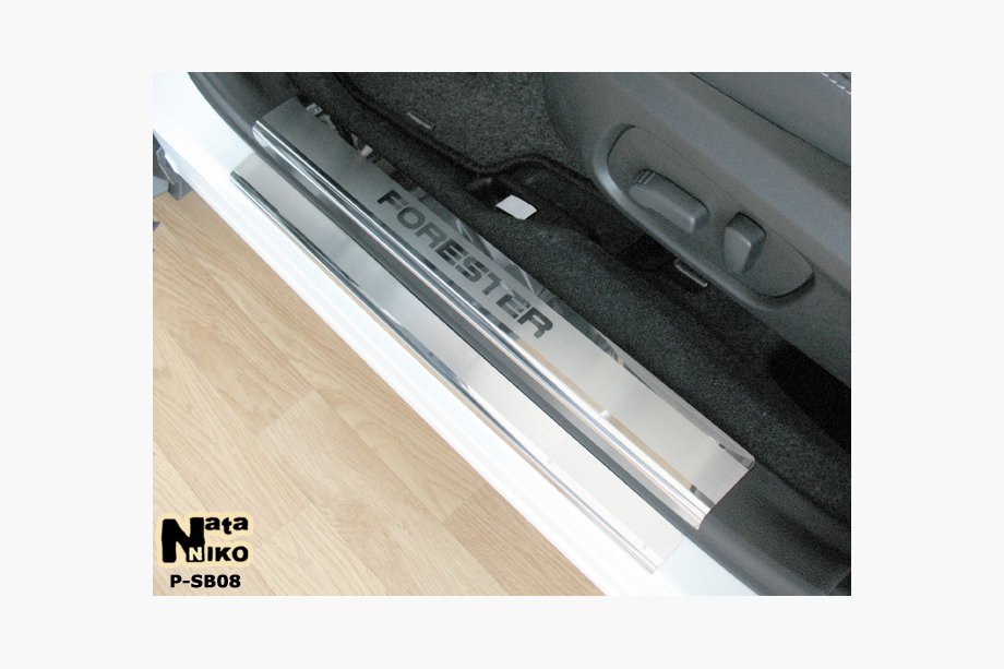 Subaru Forester 2013–2018 Натаніка Premium kynnyslistat (8 kpl, ruostumaton teräs) Image