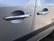 Renault Kangoo 2008–2020 Ovenkahvojen suojakuoret (ruostumaton teräs) 3 kpl, Carmos - turkkilainen ruostumaton teräs kuva 1