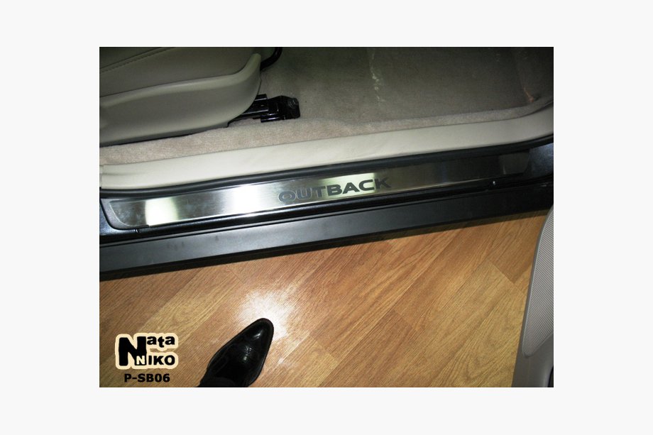 Subaru Outback 2000–2005 Natanika Premium kynnyslistat (2 kpl, ruostumaton teräs) Image