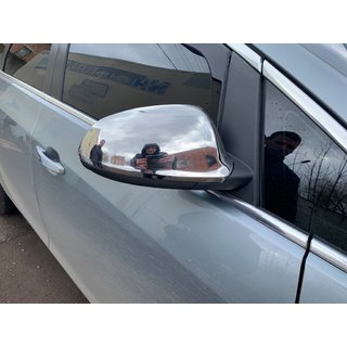 Sivupeilien kuoret (2 kpl, ruostumaton teräs) Opel Astra J 2009–2015 kuva 2