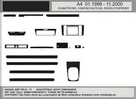 Audi A4 B5 1994–2001 Tarjous! Puukuviolliset kojelaudan paneelit (1999-2001) kuva 1