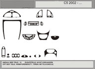 Citroen C-5 2008–2017 Tarjous! Kojelaudan koristelistat (carbon-look) kuva 1
