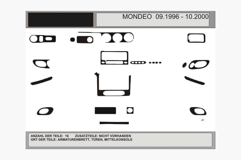 Ford Mondeo 1996–2001 Kojelaudan koristelistat (puukuosi 1996-2001) Image