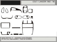 Mitsubishi Colt 1992–1996 Tarjous! Kojelaudan koristelistat (carbon-look) kuva 1