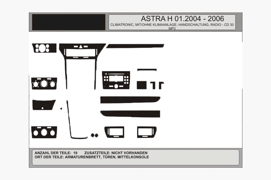 Opel Astra H 2004–2013 Tarjous! Kojelaudan listat (puukuosi) Image