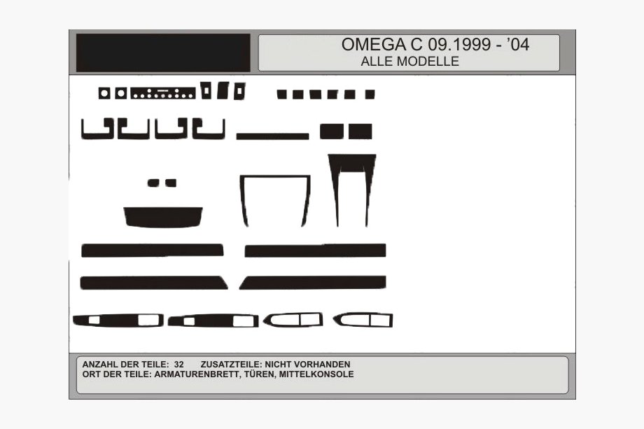 Opel Omega B 1994–2003 TARJOUS! Kojelaudan listat alumiinilook (1993-1999) Image