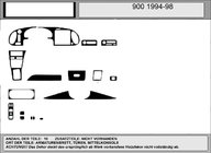 Saab 900 1994–1998 Tarjous! Kojelaudan listat (puu) kuva 1
