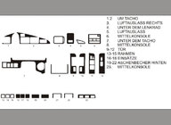 Toyota Land Cruiser 80 1990–1997 Tarjous! Kojelaudan koristelistat (carbon-look) kuva 1