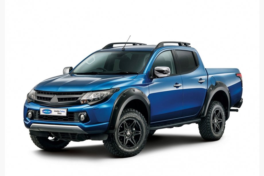 Mitsubishi L200 2015–2024 OmsaLine Sport kattokaiteet (2 kpl, mustat) Image