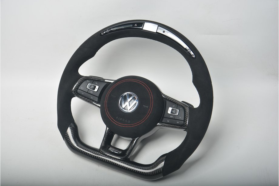 Volkswagen Golf 6 2008–2014 Ohjauspyörä (hiilikuitu + LED-indikaattori) Image