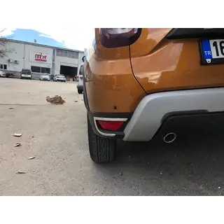 Takapuskurin heijastimien kromilistat 2 kpl, ruostumaton teräs Renault Duster 2018–2024 kuva 1
