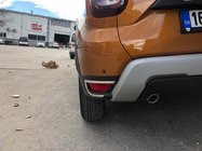 Renault Duster 2018–2024 Takapuskurin heijastimien kromilistat 2 kpl, ruostumaton teräs Carmos - turkkilainen teräs kuva 1