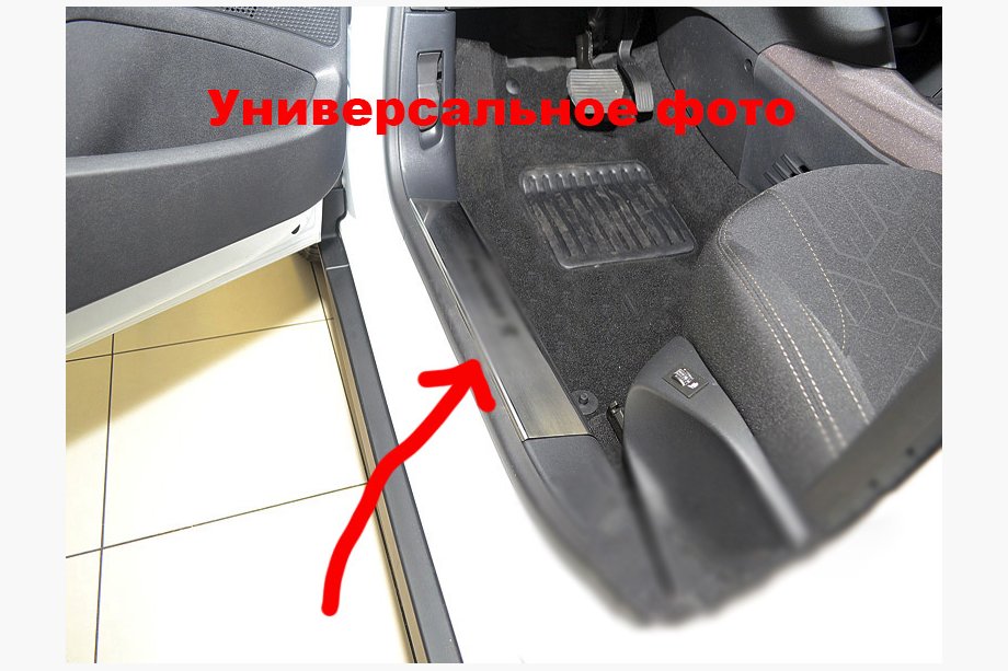 Ford Edge 2014–2024 Sisäpuoliset kynnyslistat Nataniko (2 kpl, ruostumaton teräs) Image