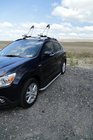 Mitsubishi Outlander 2006–2012 Tayga Grey -sivuaskelmat (2 kpl, alumiini) kuva 3