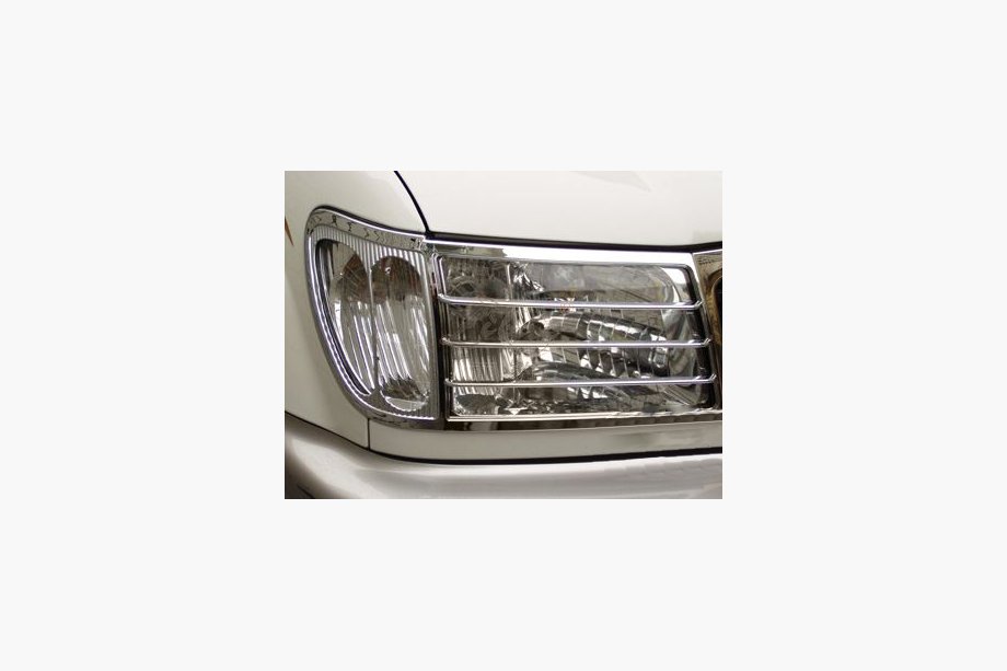 Toyota Land Cruiser 100 1998–2007 Kromiset ajovalojen listat V2 (2 kpl, muovi) Image
