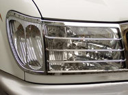 Toyota Land Cruiser 100 1998–2007 Kromiset ajovalojen listat V2 (2 kpl, muovi) kuva 1