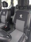 Peugeot Partner Tepee 2008–2018 Auton penkinpäälliset (keinonahka + kangas, Premium) Etu kuva 1