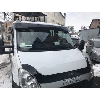Tuulilasin aurinkolippa V1 (musta kiiltävä, 5 mm) Iveco Daily 2006–2014 kuva 1