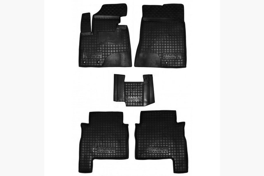 Hyundai Santa Fe 2 2006–2012 Kumimatot korotetulla reunalla 2010-2012 (Autogumm) Image