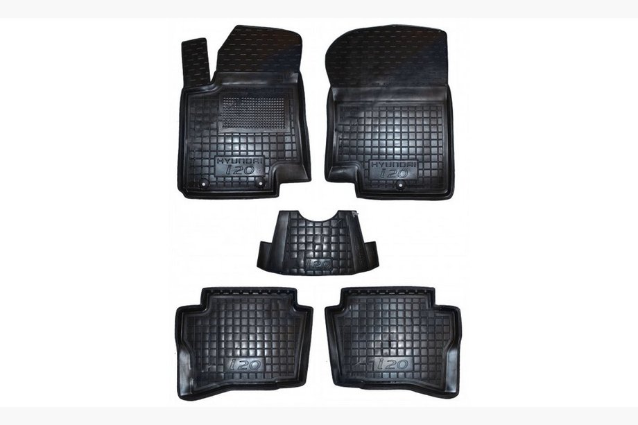 Hyundai I-20 2014–2020 Kumimatot korotetulla reunalla 2016+ (Autogumm) Image