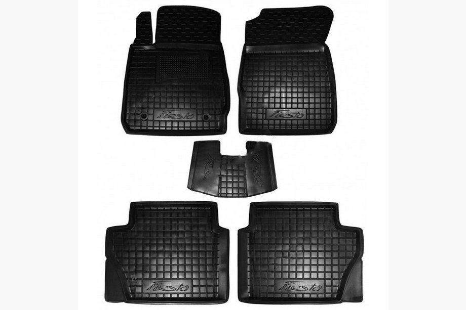 Ford Fiesta 2008–2017 Kumimatot korotetulla reunalla (Autogumm) Image
