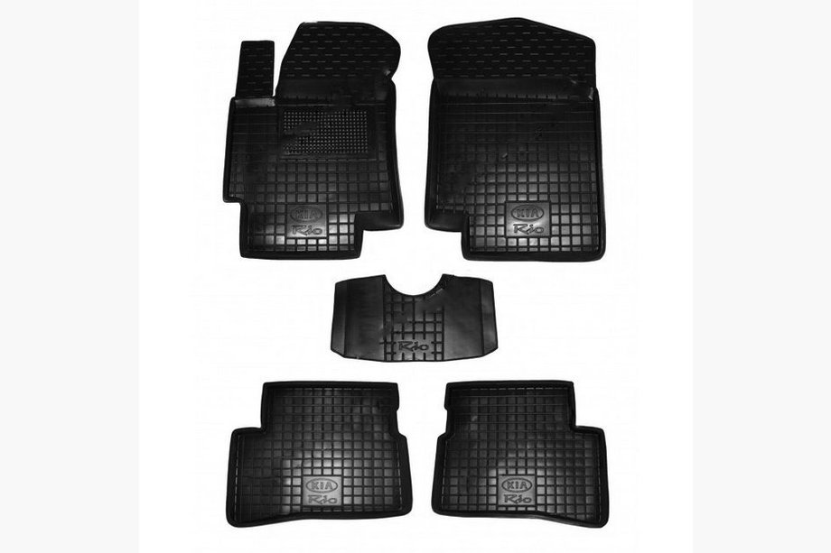 Kia Rio 2005–2011 Kumimatot korotetulla reunalla (Autogumm) Image