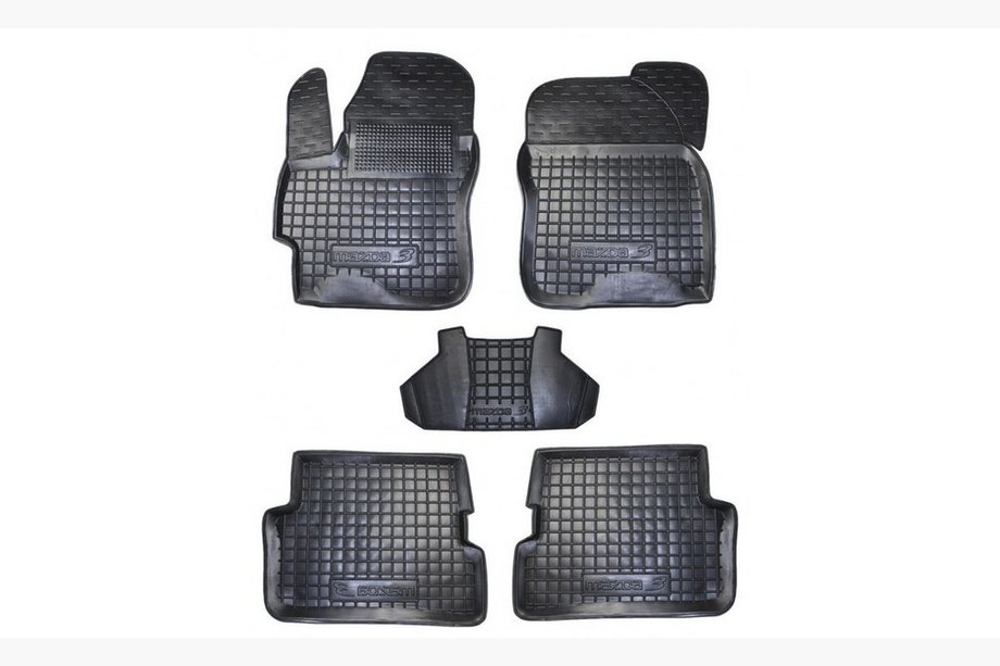 Mazda 3 2003–2009 Kumimatot korotetulla reunalla (Autogumm) Image