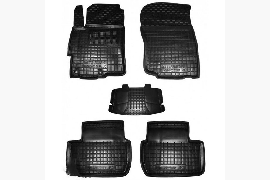 Mitsubishi Lancer X 2008– Kumimatot korotetulla reunalla (Autogumm) Image