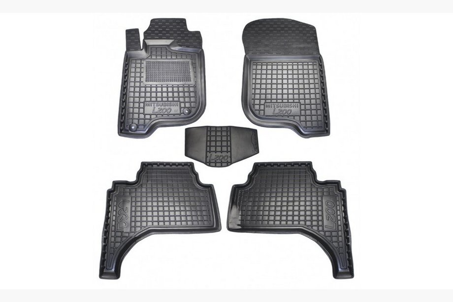 Mitsubishi L200 2006–2015 Reunalliset kumimatot Short base (Autogumm) Image