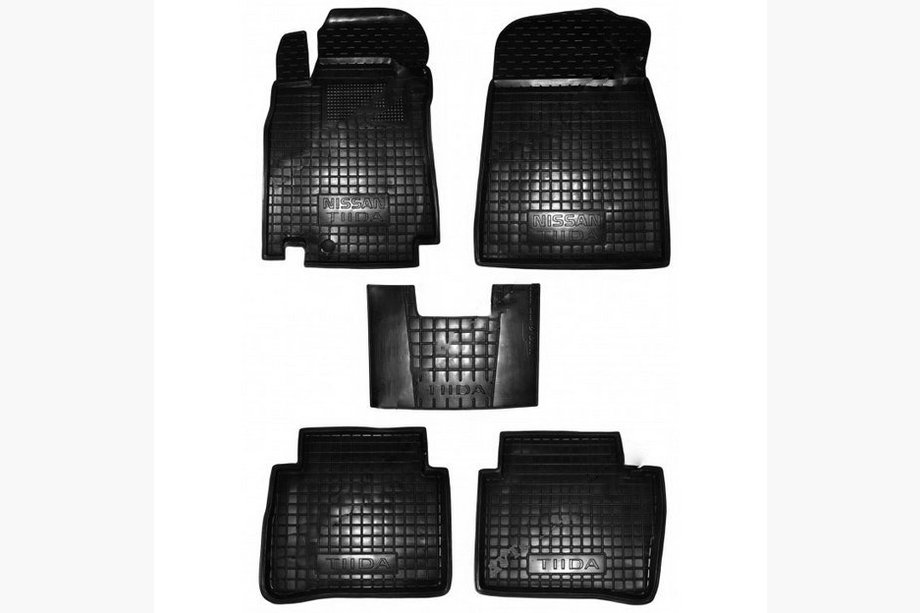 Nissan Tiida 2004–2011 Kumimatot korotetulla reunalla (Autogumm) Image
