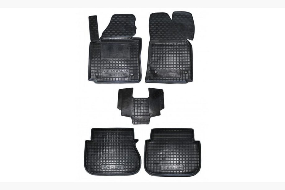 Volkswagen Caddy 2004–2010 Kumimatot korotetulla reunalla (Autogumm) Image