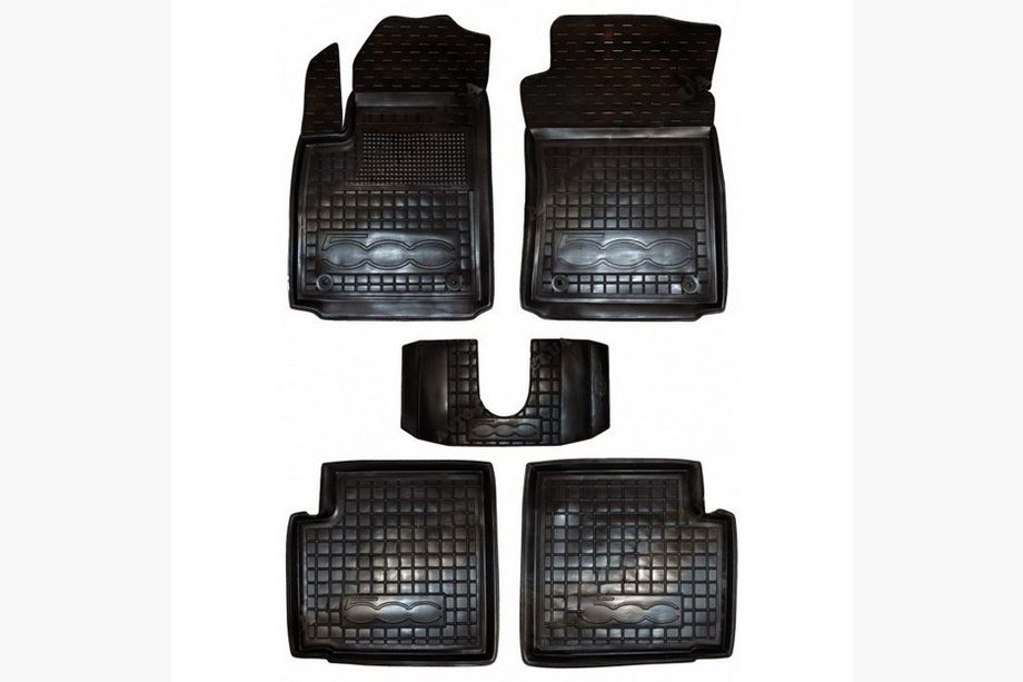 Fiat 500/500L 2013–2022 Kumimatot korotetulla reunalla 500 (Autogumm) Image