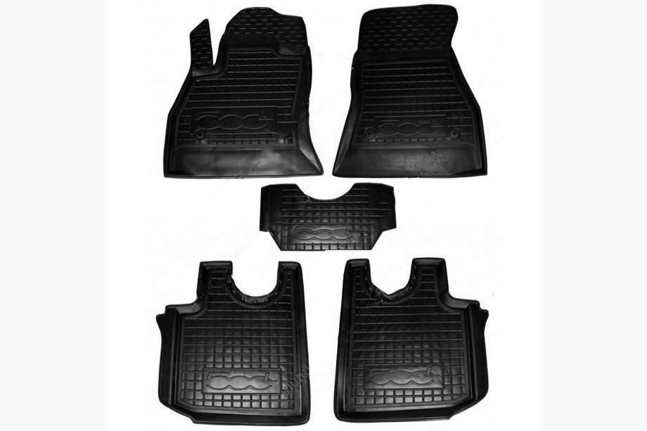 Fiat 500/500L 2013–2022 Reunukselliset kumimatot 500L (Autogumm) Image