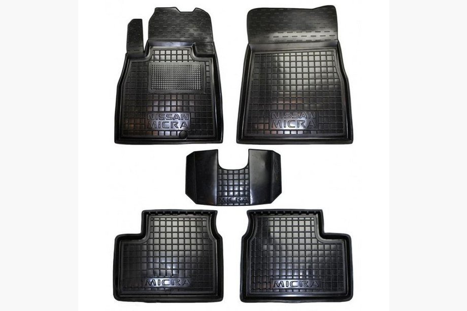 Nissan Micra K13 2011–2016 Kumimatot korotetulla reunalla 2013+ (Autogumm) Image