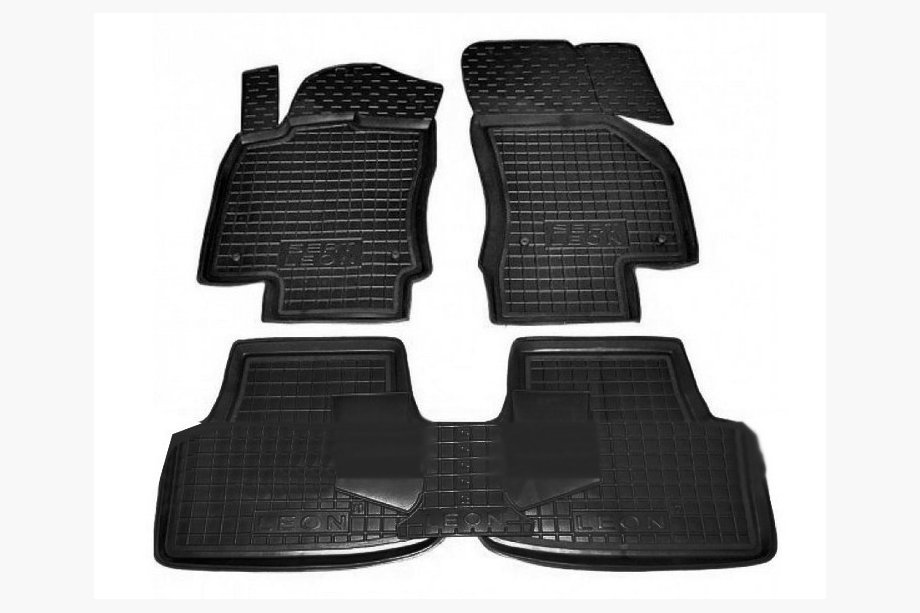 Seat Leon 2013–2020 3D-reunalliset kumimatot (Autogumm) Image