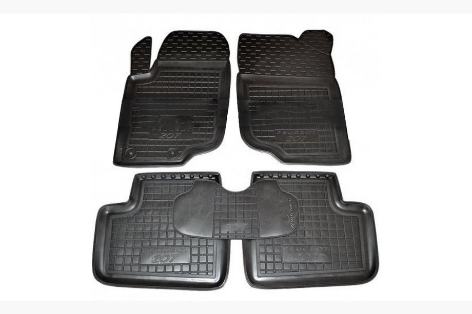 Peugeot 207 2006–2014 Kumimatot korotetulla reunalla (Autogumm) Image