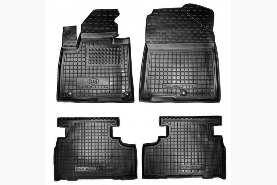 Kia Sorento III UM 2014–2020 Kumimatot korotetulla reunalla, 5-paikkainen (Autogumm) Image