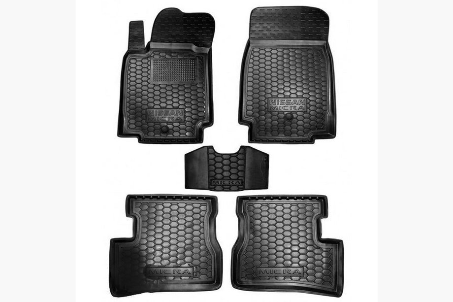 Nissan Micra K12 2003–2010 Kumimatot korotetulla reunalla (Autogumm) Image