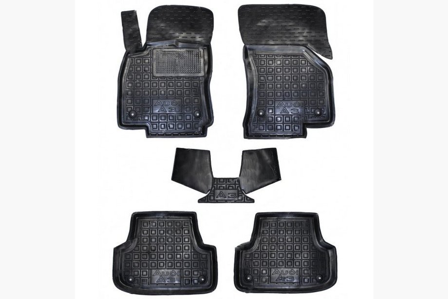 Audi A3 2012–2020 Kumimatot korotetulla reunalla (Autogumm) Image