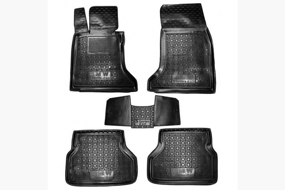 BMW 5-sarja E60/E61 2003–2010 Kumimatot korotetulla reunalla (Autogumm) Image