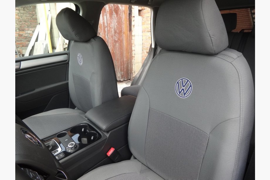 Volkswagen Touareg 2010–2018 Auton istuinsuojat (kangas, Classik) Image