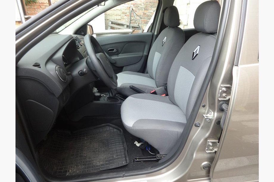 Renault Logan II 2013–2022 Auton istuinsuojat (kangas, Classik) Image